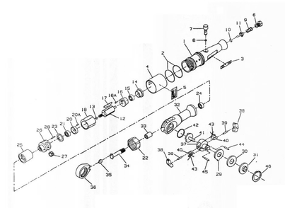 Part Location Diagram of 109XPA-TK Ingersoll Rand Throttle Kit